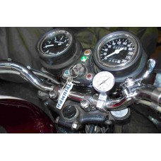 Triumph Bonneville T120 T140 TSX TSS BSA A65 Oil Gauge Kit Simple (White Panel Instrument)